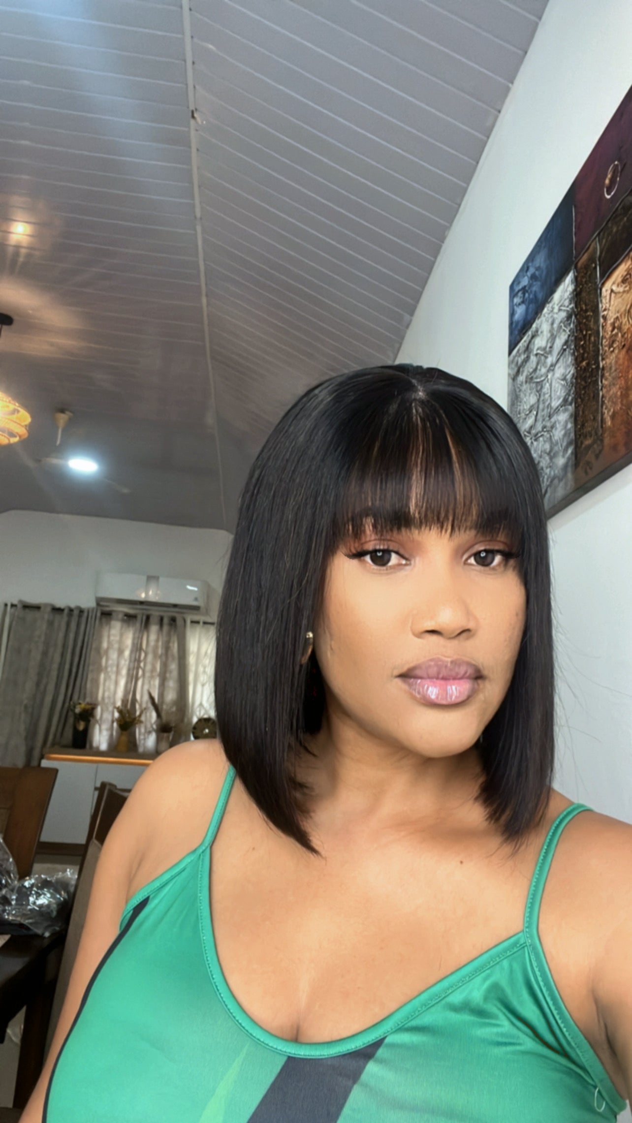 Affordable 4/4 Fringe Wigcap