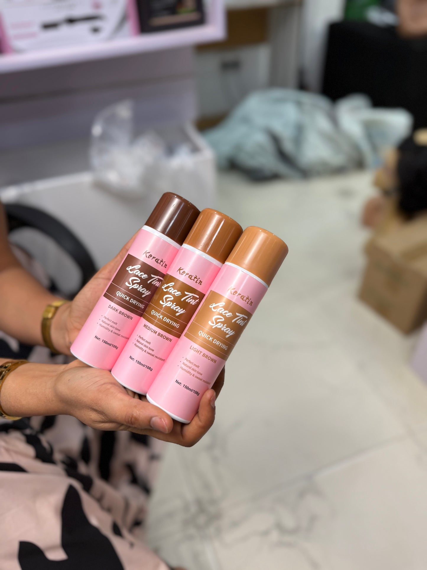 Keratin Lace Tint Spray 3Shades