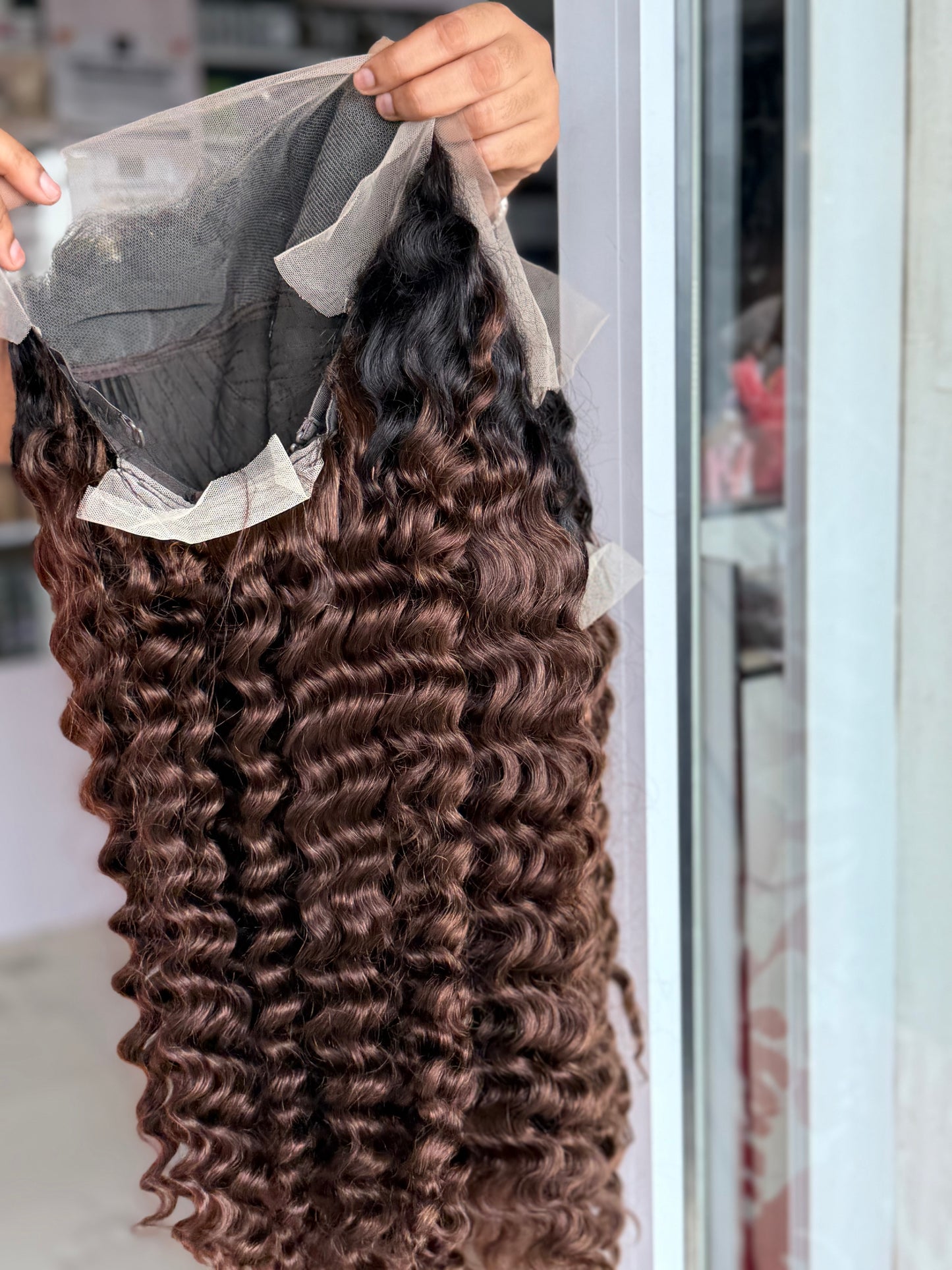 Vietnamese Deepwave In Brown Frontal Wigcap