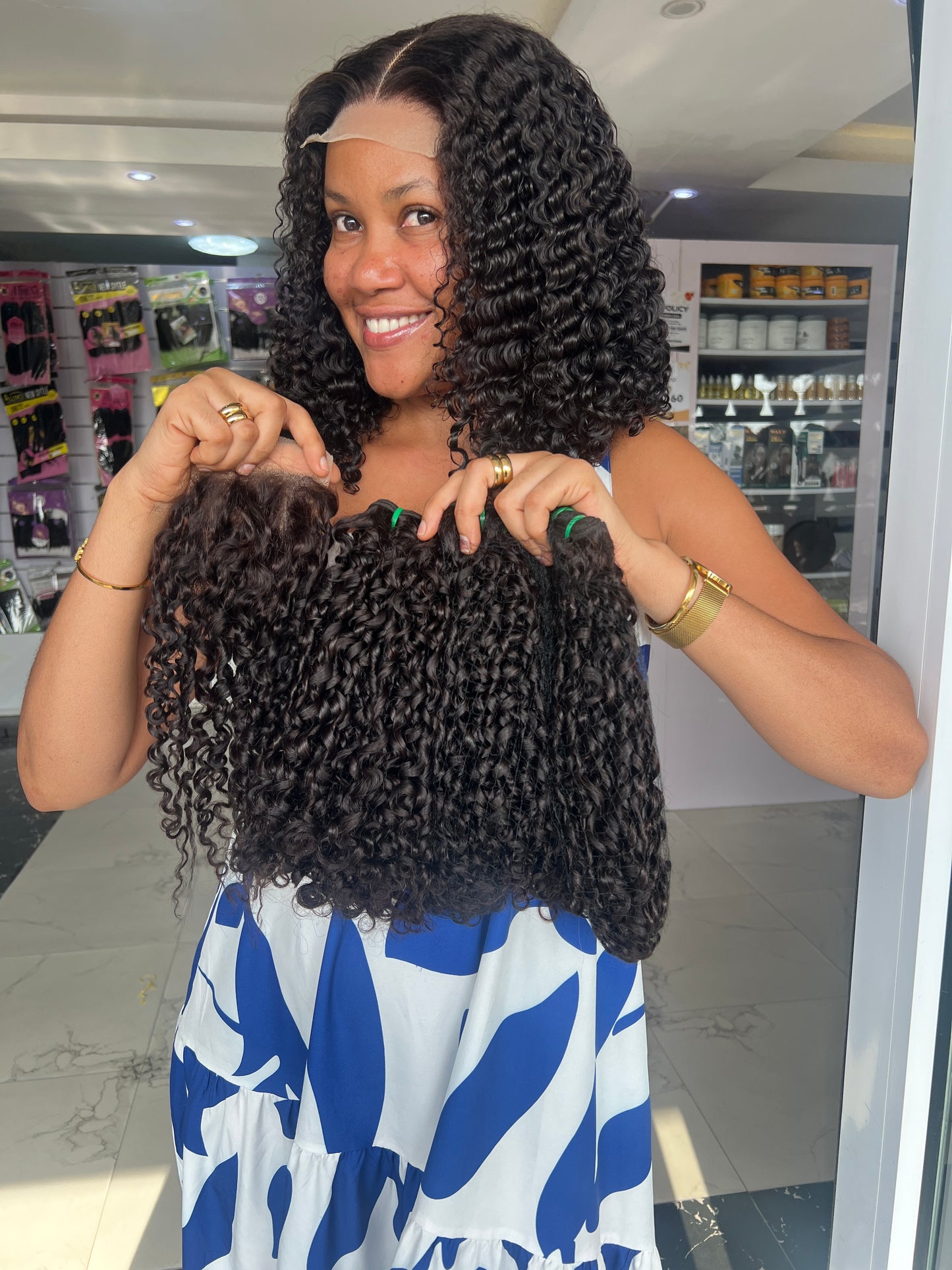 Luxury DD Pixie Curls Bundles Set (3Bundles + Closure)