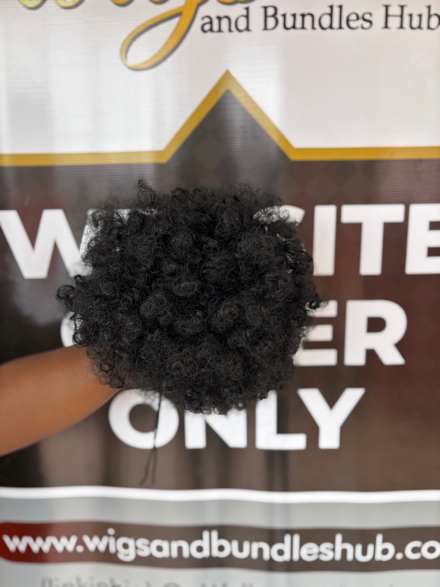 Afro puff detachable pony