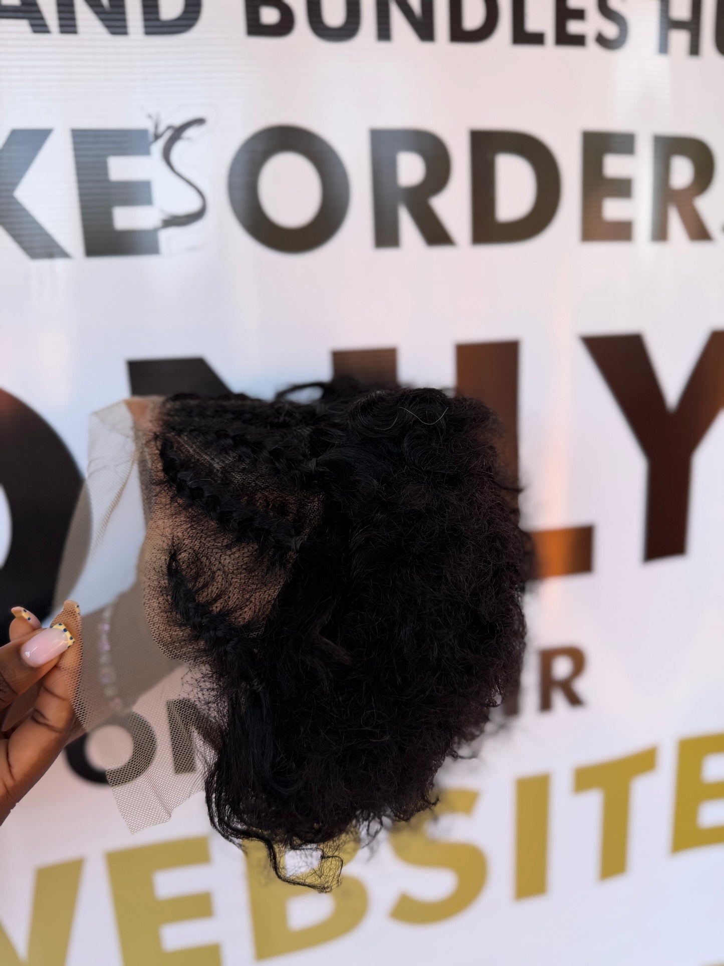 Afro braided Wig
