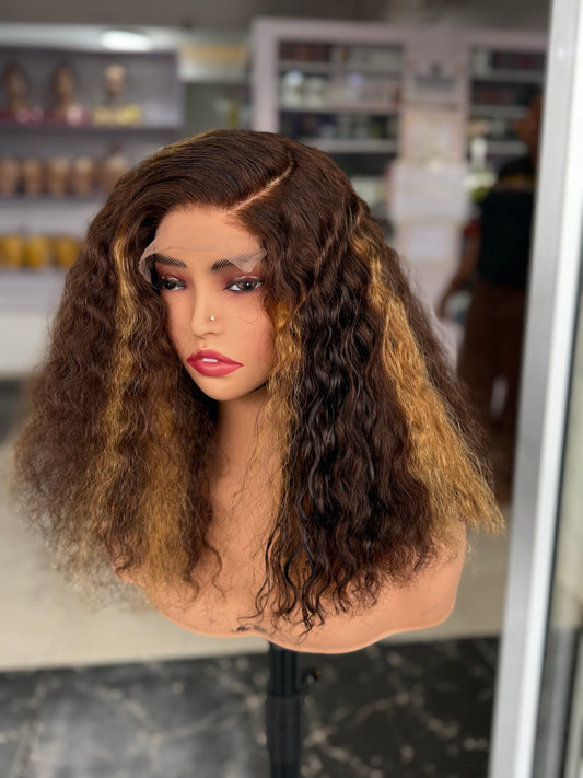 300grams Piano Curls Closure Wig