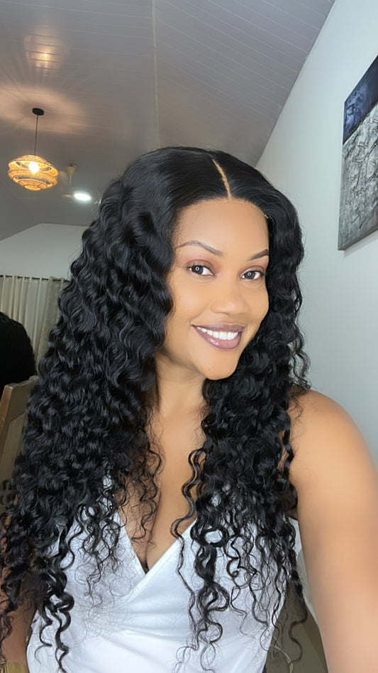 Natural Deepwave 4/4 Closure Wigcap