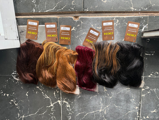 12”Coco 4/4Closure BOB,100%human hair in colors 12”