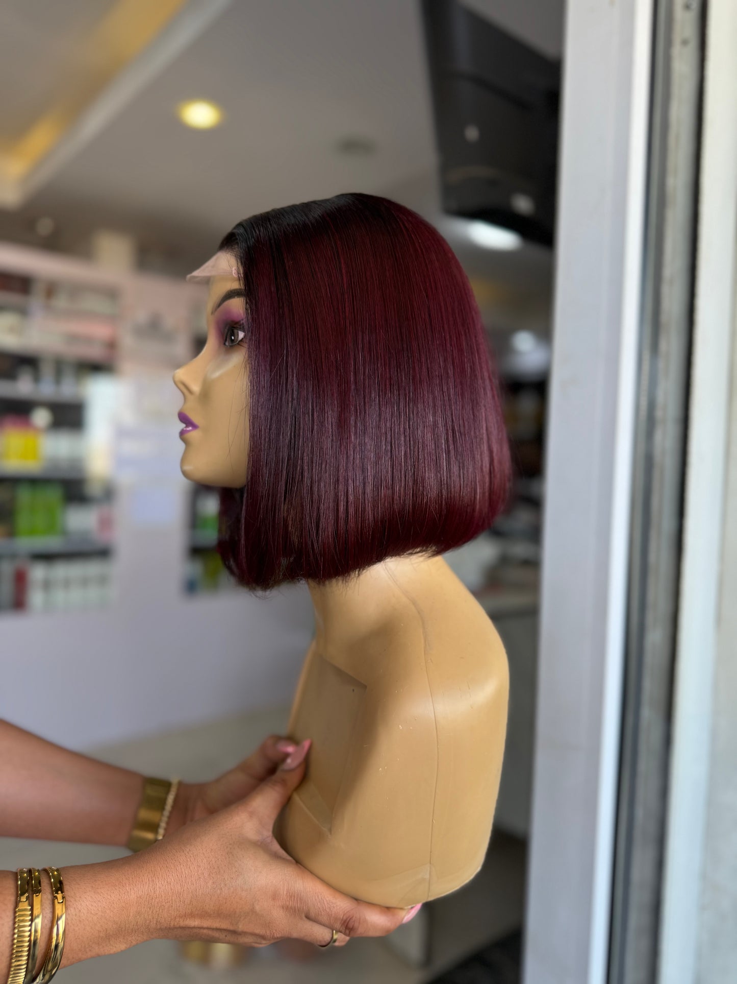 Dark 99J SDD Bone Straight 5/5 Closure Bob