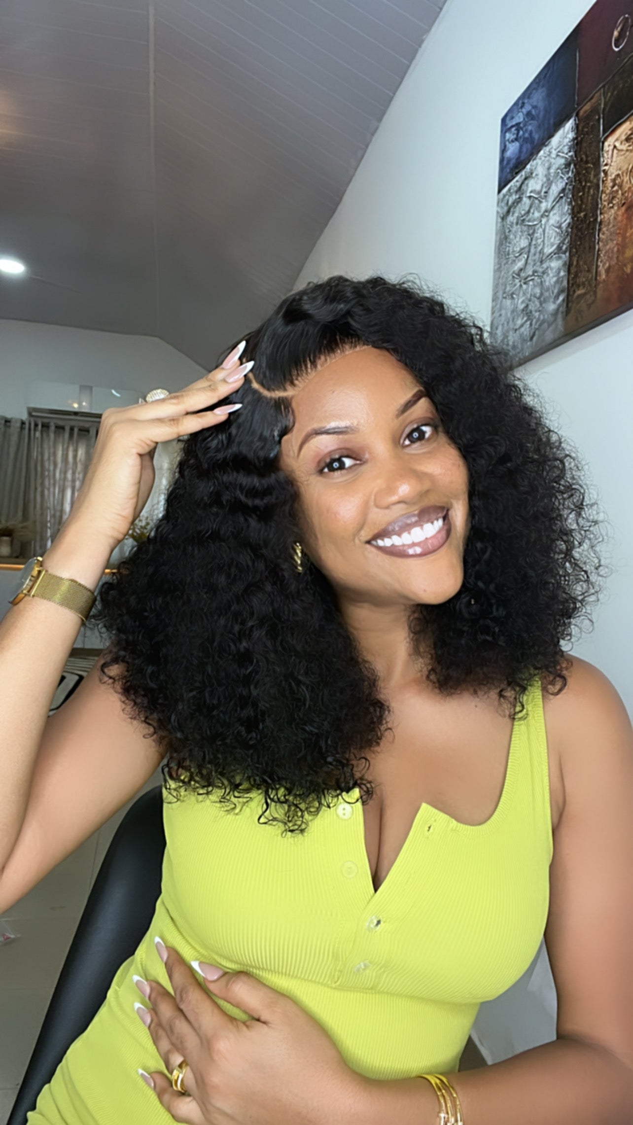 SU Curls, 5/5 Super Double Drawn Wigcap