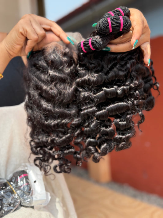 Luxury Loose Deepwave Bundle + Closure Separately