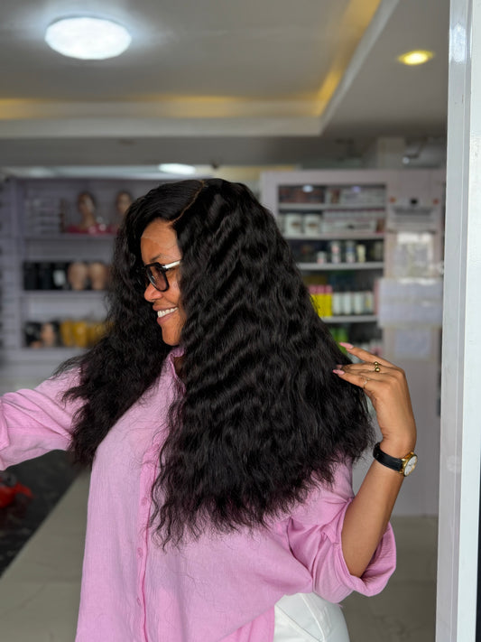 Asian Loose Deepwave 5/5 HD Closure, 300grams