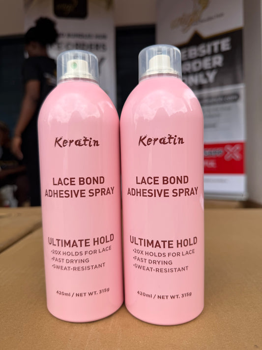 Keratin Adhesive Spray Pink