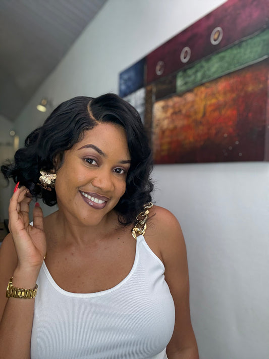 Lily Affordable Bounce 4/4 Closure Wig