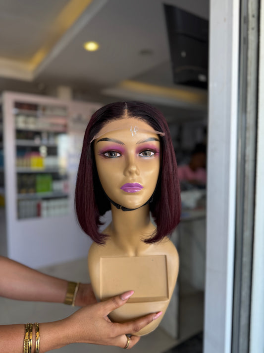 Dark 99J SDD Bone Straight 5/5 Closure Bob