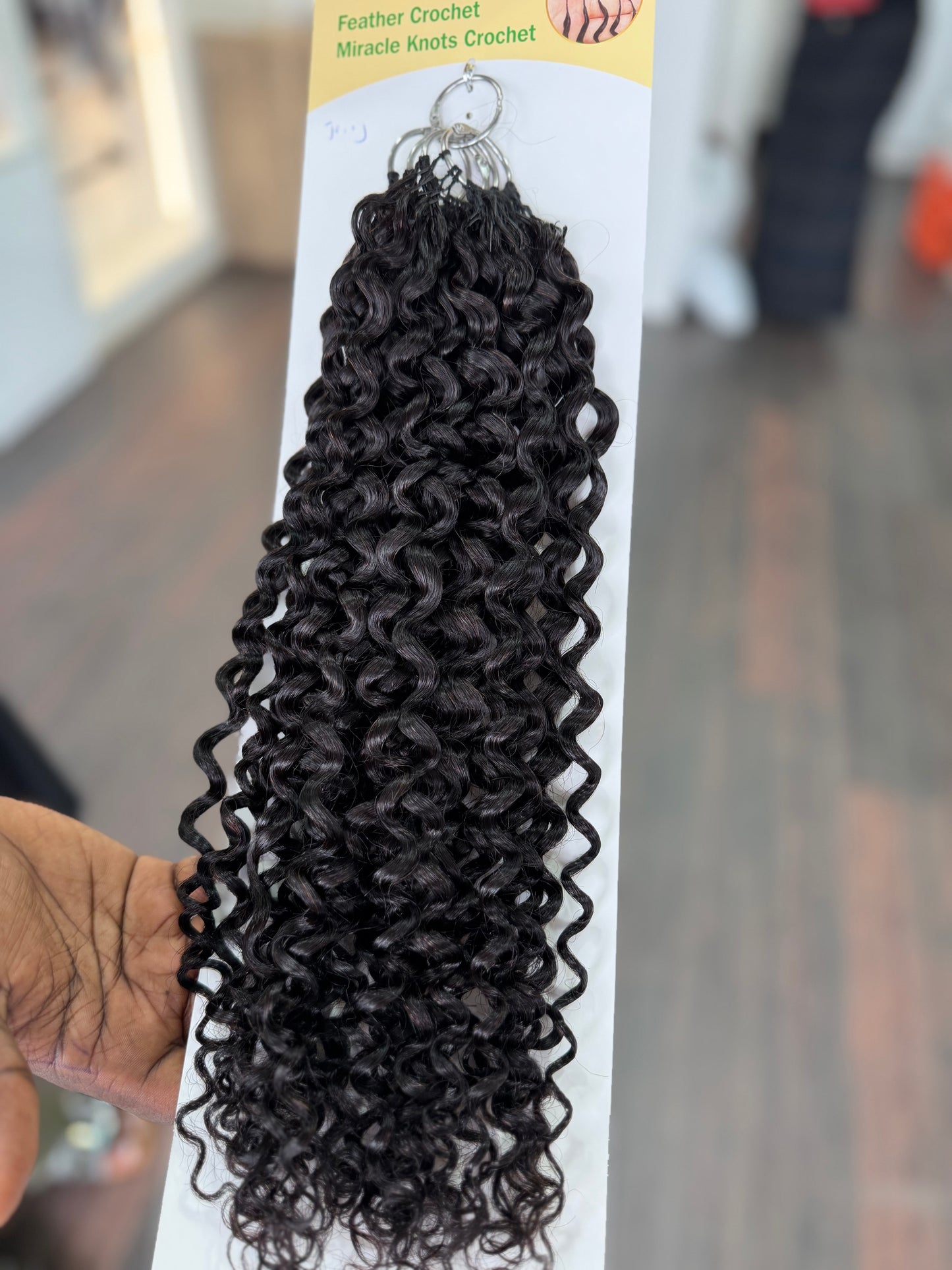 Feather Crochet  In Jerry  Curls (Single Drawn)