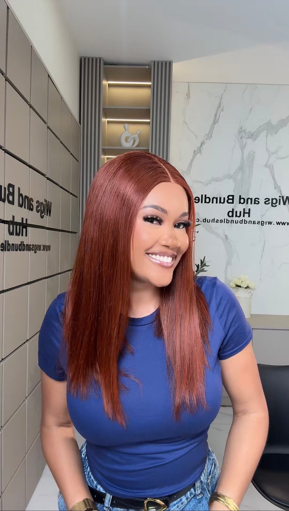 Double Drawn Ginger Closure Wigcap