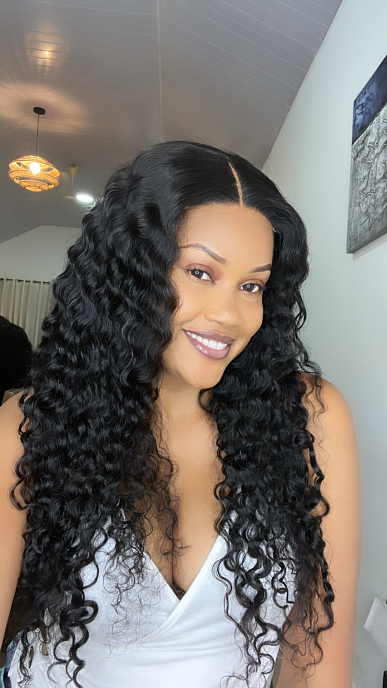 Natural Deepwave 4/4 Closure Wigcap