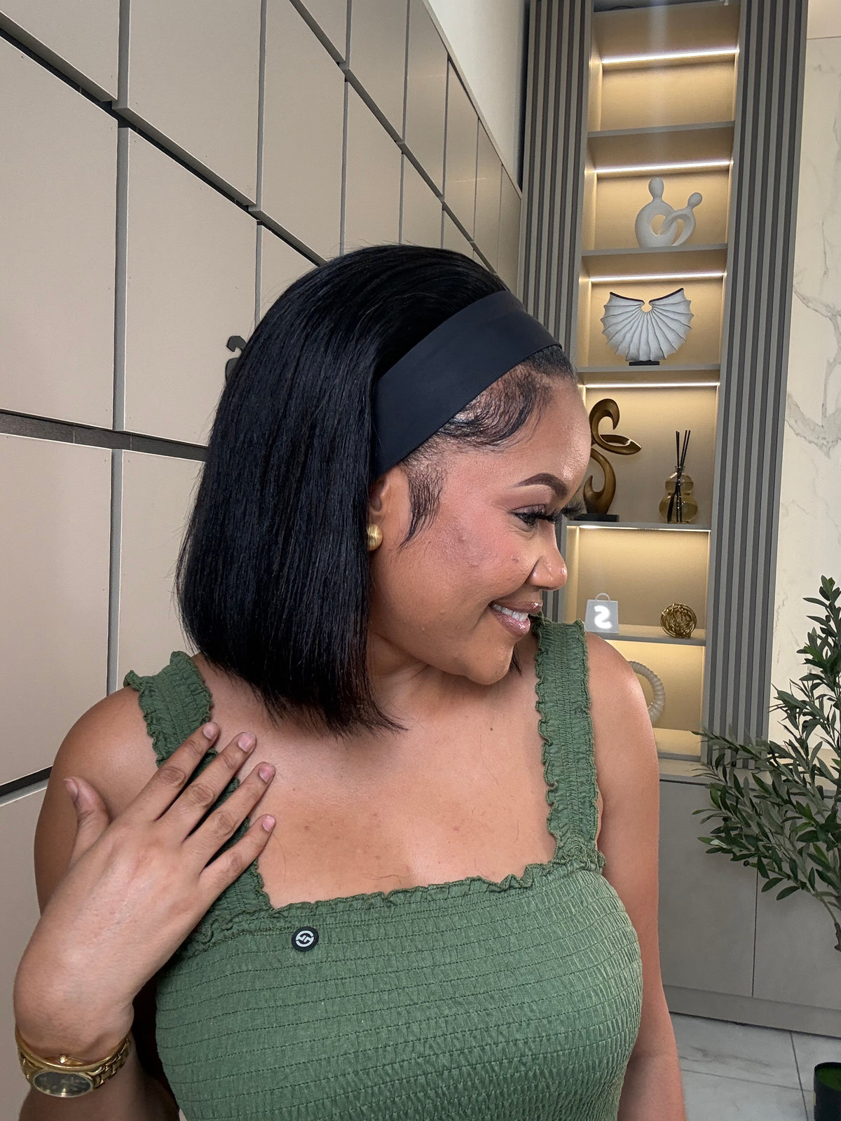 Virgin Hair Band Wig