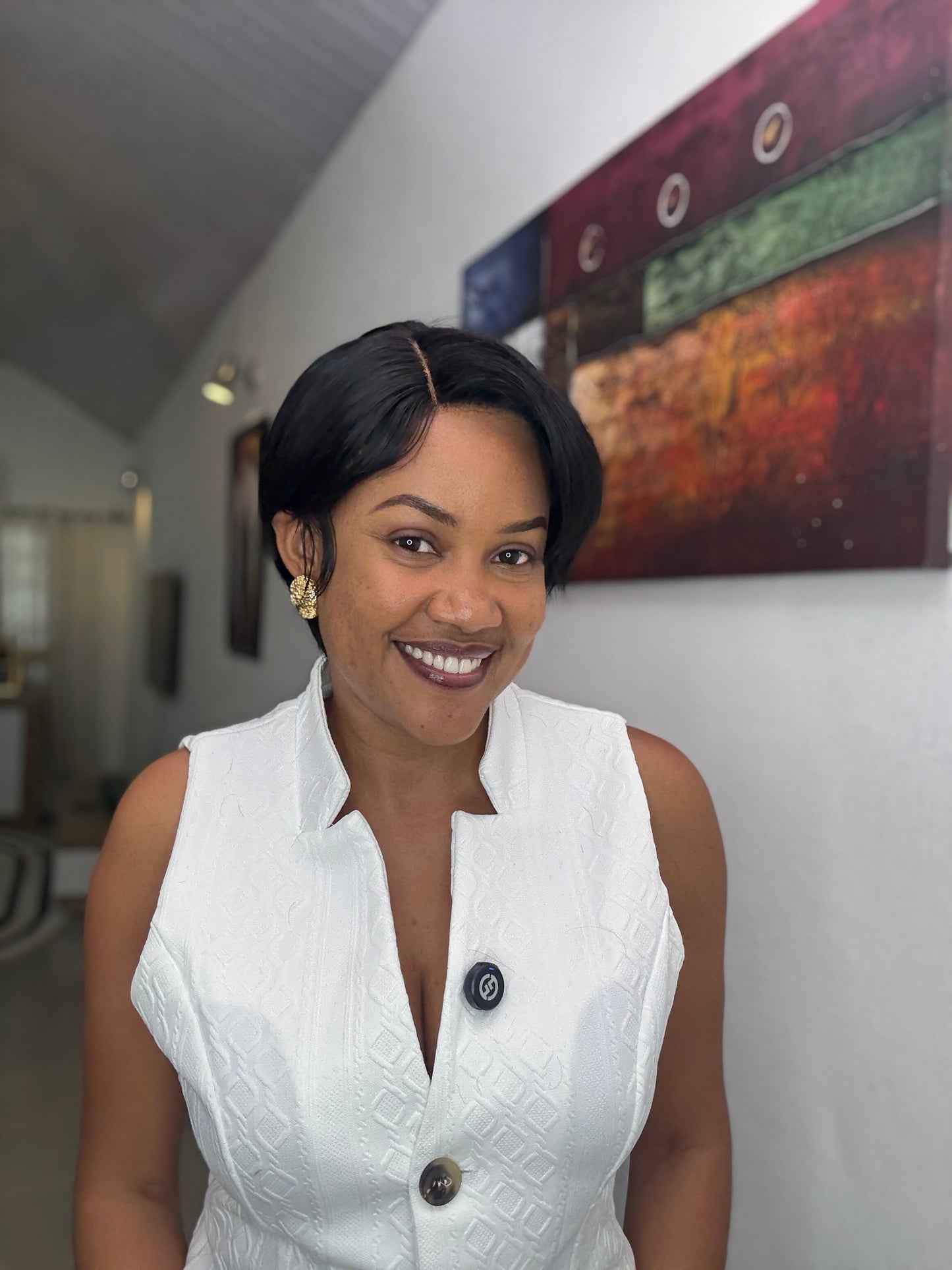 Small 4/4 Closure Pixie Wigcap